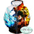 My Hero Academia Hoodies - Izuki Midoriya and Shoto Todoroki Action Pullover Hoodie