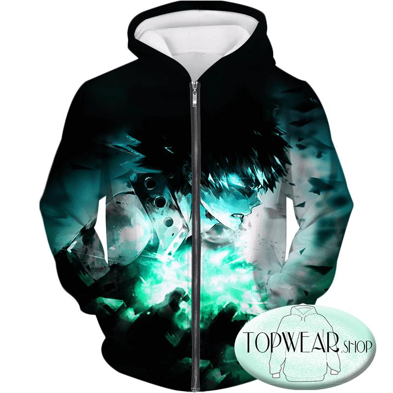 My Hero Academia Sweatshirts - Furious Katsuki Bakugo Action Black Sweatshirt