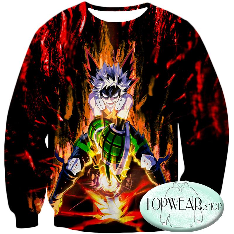 My Hero Academia Hoodies - Quirk Hero Bakugo Katsuki Ultimate Action Zip Up Hoodie