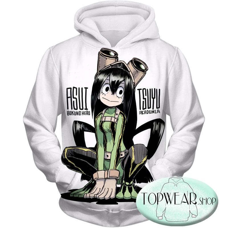 My Hero Academia Hoodie - Awesome Rainy Season Hero Froppy Tsuyu Asui Pullover Hoodie
