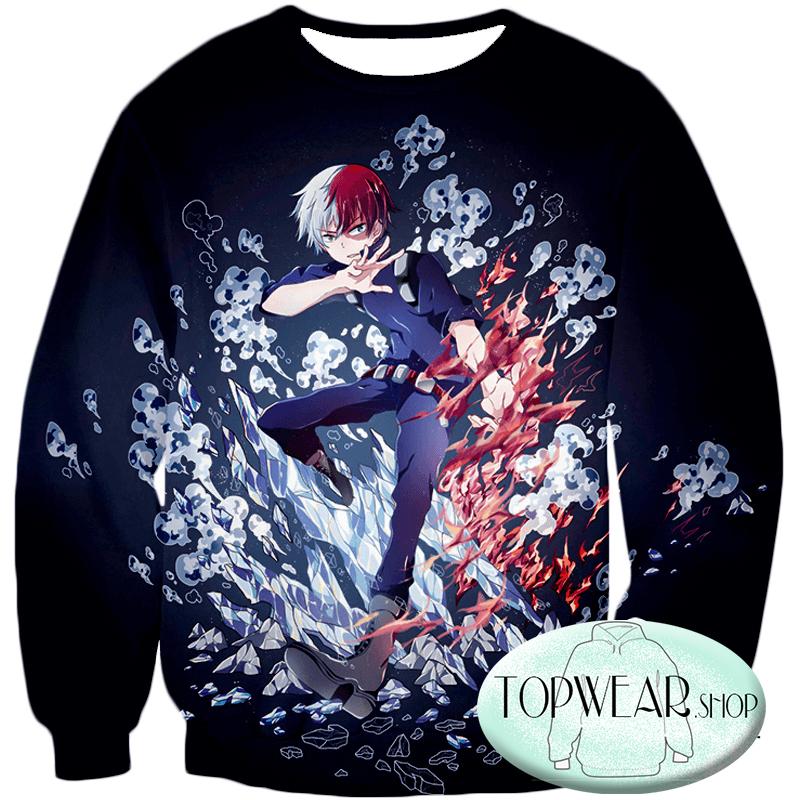 My Hero Academia Hoodies - Shoto Todoroki Awesome Anime Pullover Hoodie