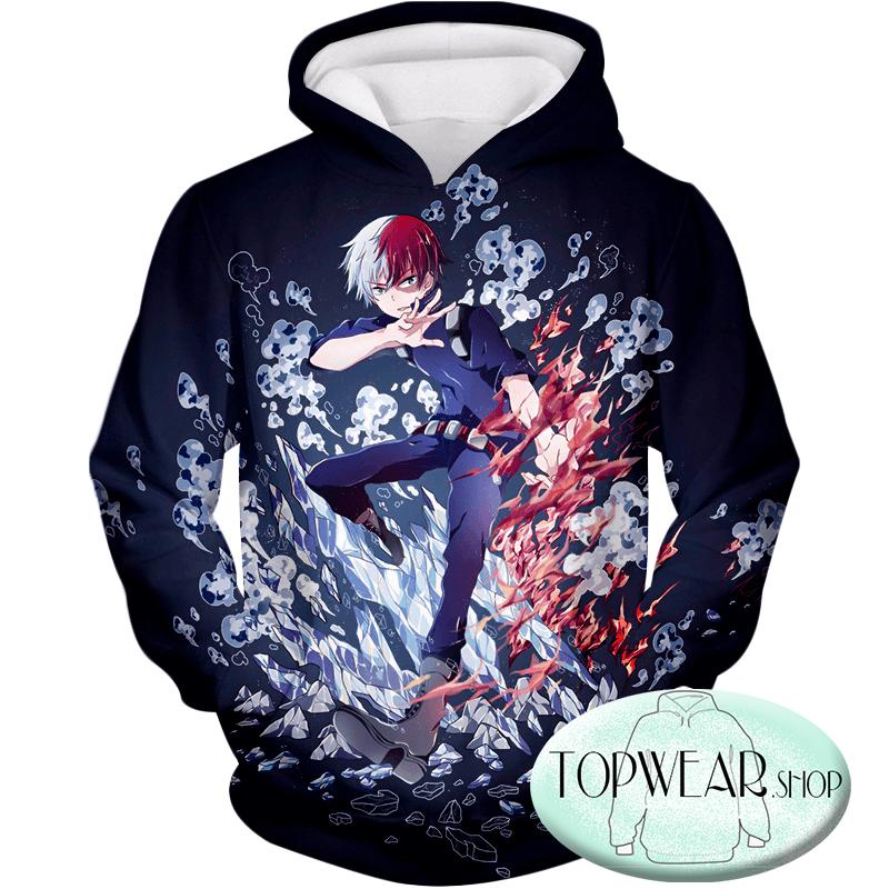 My Hero Academia Hoodies - Shoto Todoroki Awesome Anime Pullover Hoodie