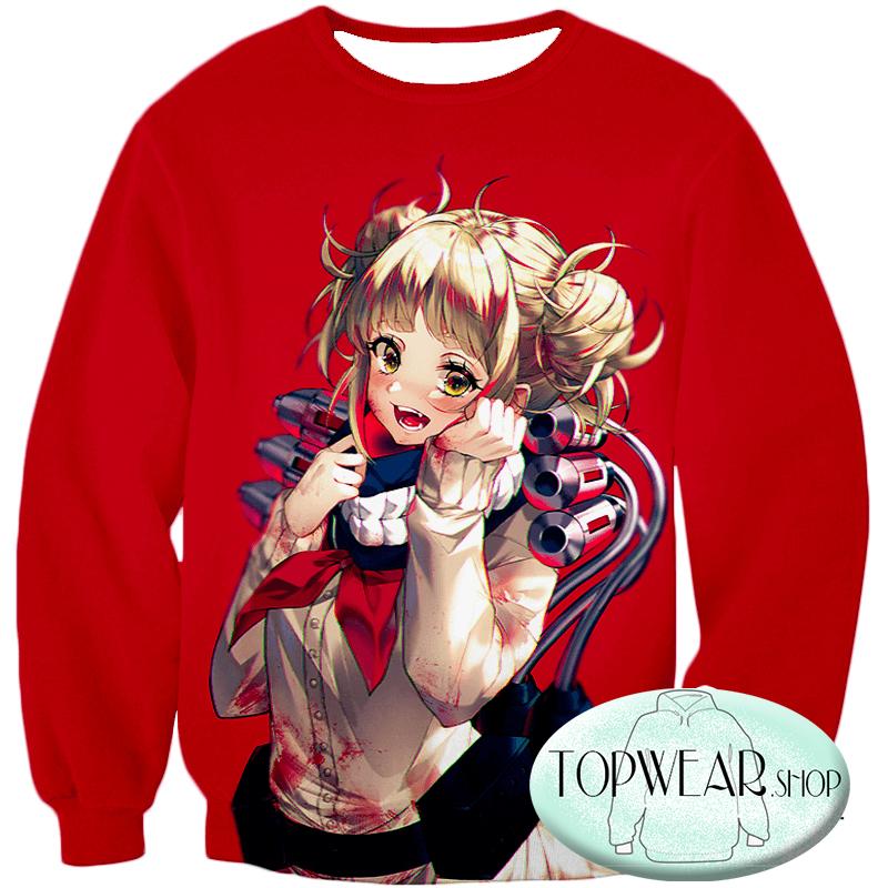 My Hero Academia Hoodies - -Cute Anime Villain Himiko Toga Awesome Zip Up Hoodie