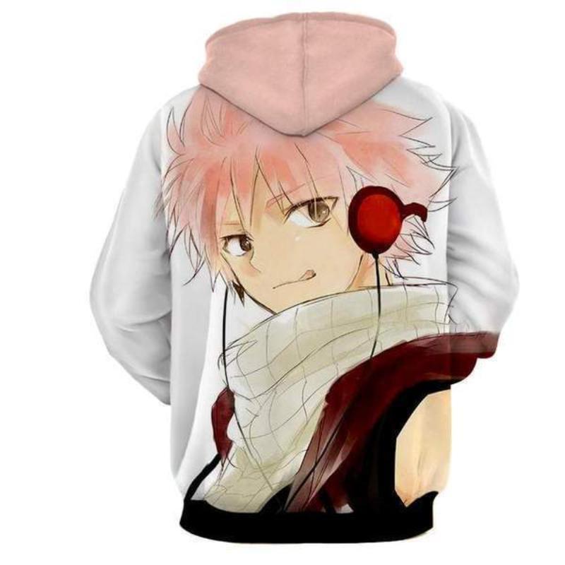 Fairy Tail Natsu Music Pink 3D Printed Hoodie
