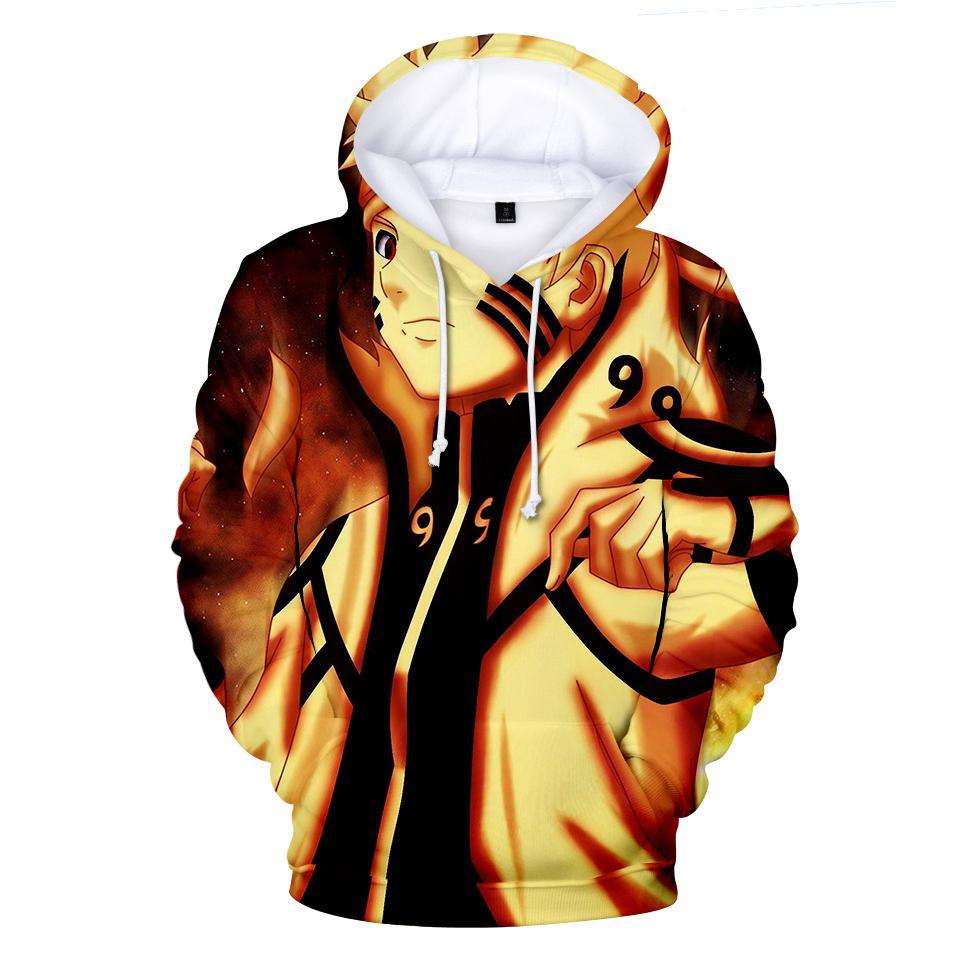 Naruto Hoodies - Naruto Anime Series Naruto Icon Yellow Hoodie