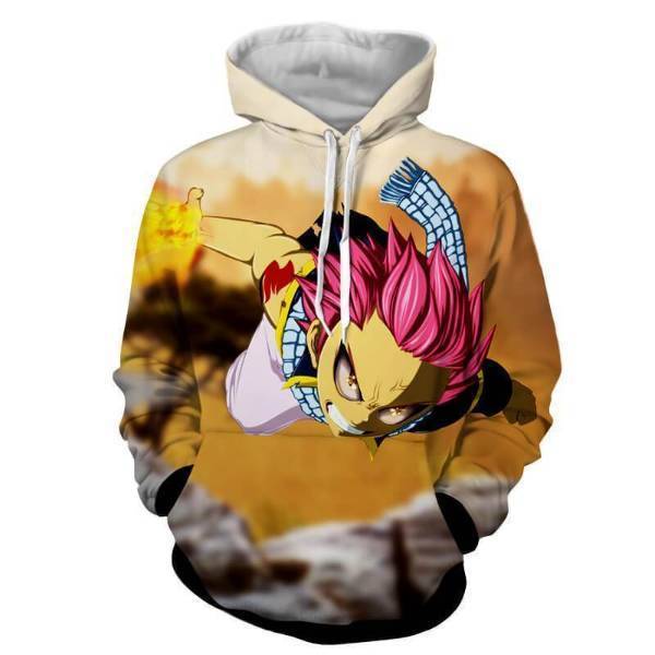 Fairy Tail Natsu Dragneel Dragon Force Mode 3D Printed Hoodies