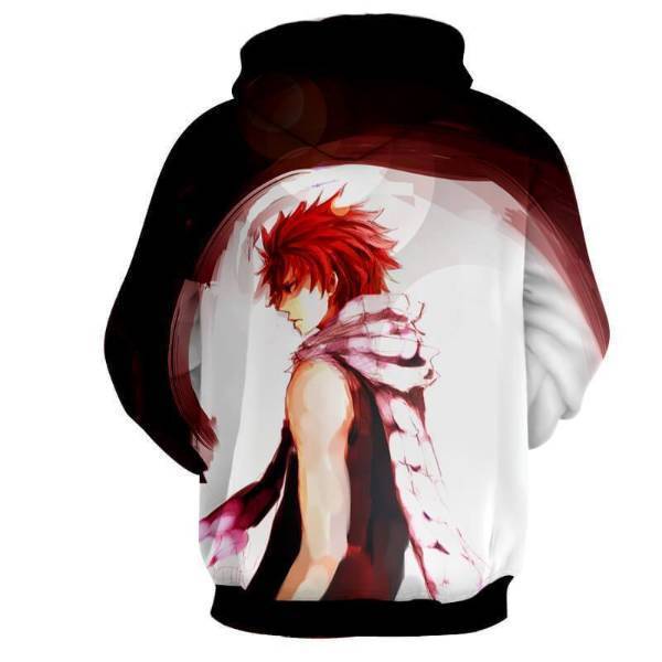 Natsu Dragneel Fairy Tail Black & White 3D Hoodies