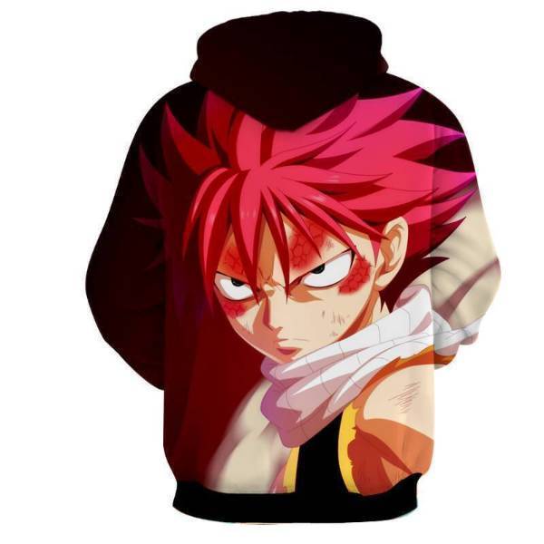 Fairy Tail Natsu Dragneel Purple 3D Printed Hoodies