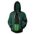 One Piece Roronoa Zoro Hoodies - Zip Up Green Hoodie