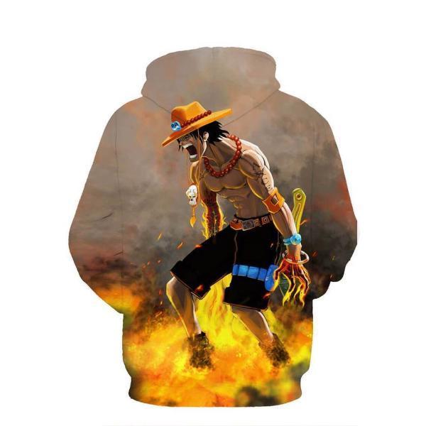 One Piece Portgas D.Ace 3D Hoodie