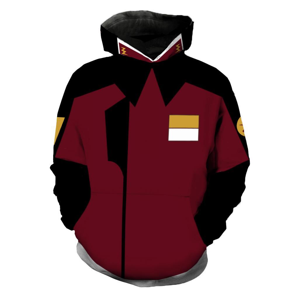 Gundam Zaft Uniform Hoodies - Pullover Mobile Suit Red Hoodie