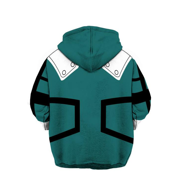 My Hero Academia Hoodies - Coslay Izuku Midoriya Boku No Hero Academia Deku Zip Up Hoodie