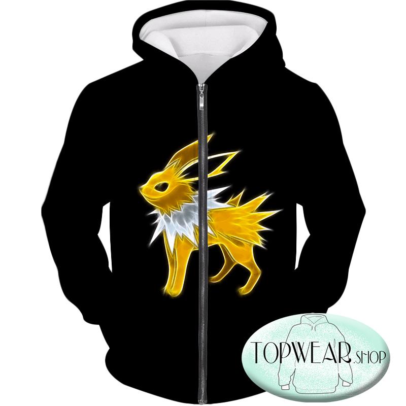 Pokemon Hoodies - Eevee Thunder Type Evolution Jolteon Hoodie