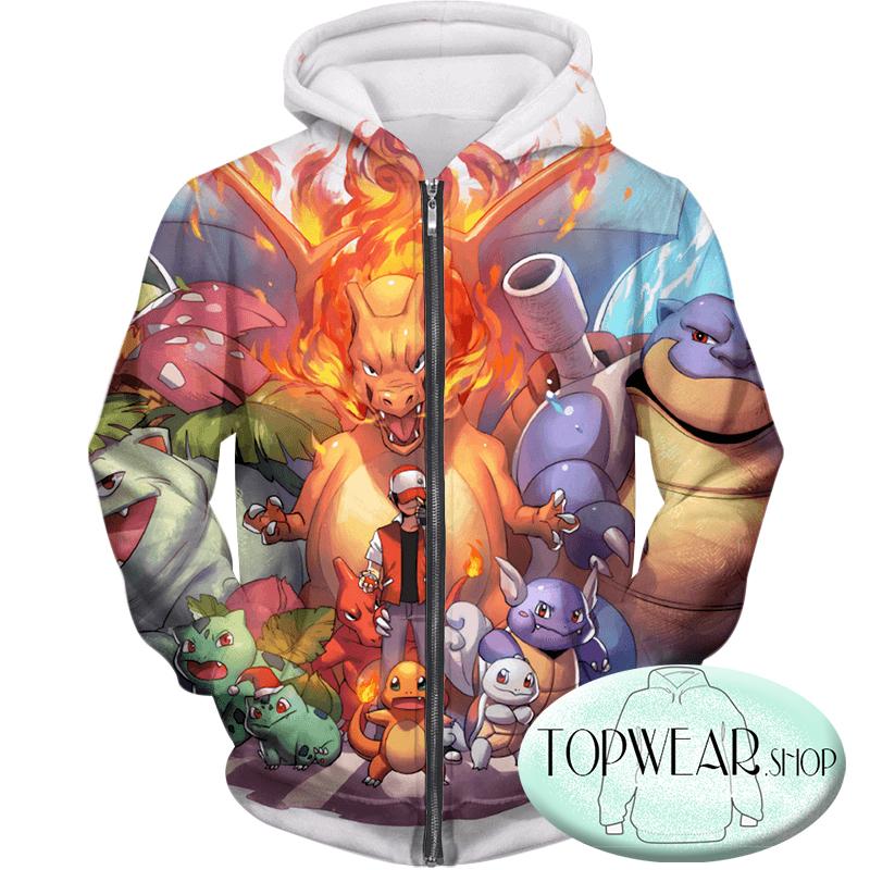 Pokemon Hoodies - First Generation Pokemons 3D Hoodie