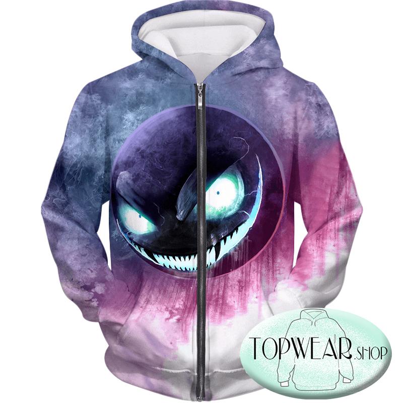 Pokemon Hoodies - Pokemon Ghastly Ultimate 3D Zip Up Hoodie