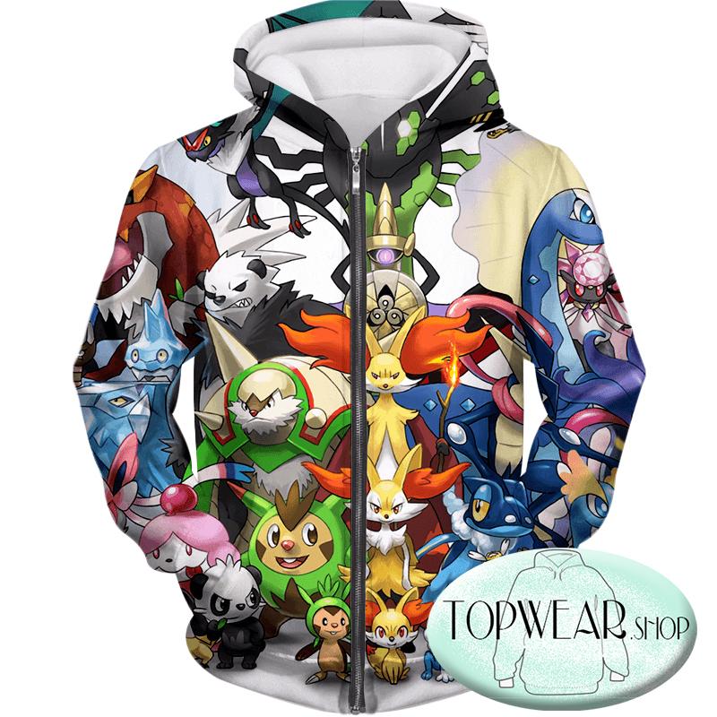 Pokemon Sweatshirts - Pokemon X and Y Series All in One Sweatshirt