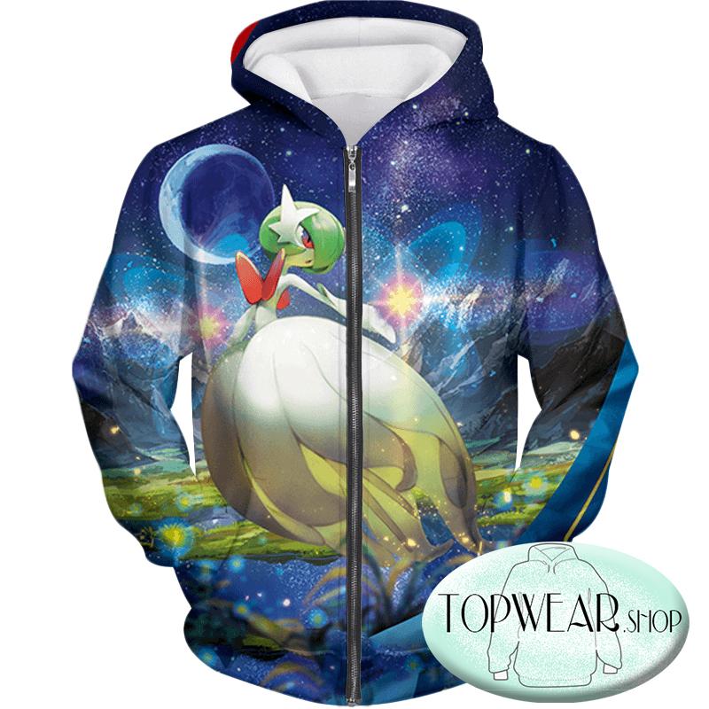 Pokemon Hoodies - Psychic Fairy Pokemon Mega Gardevoir Hoodie