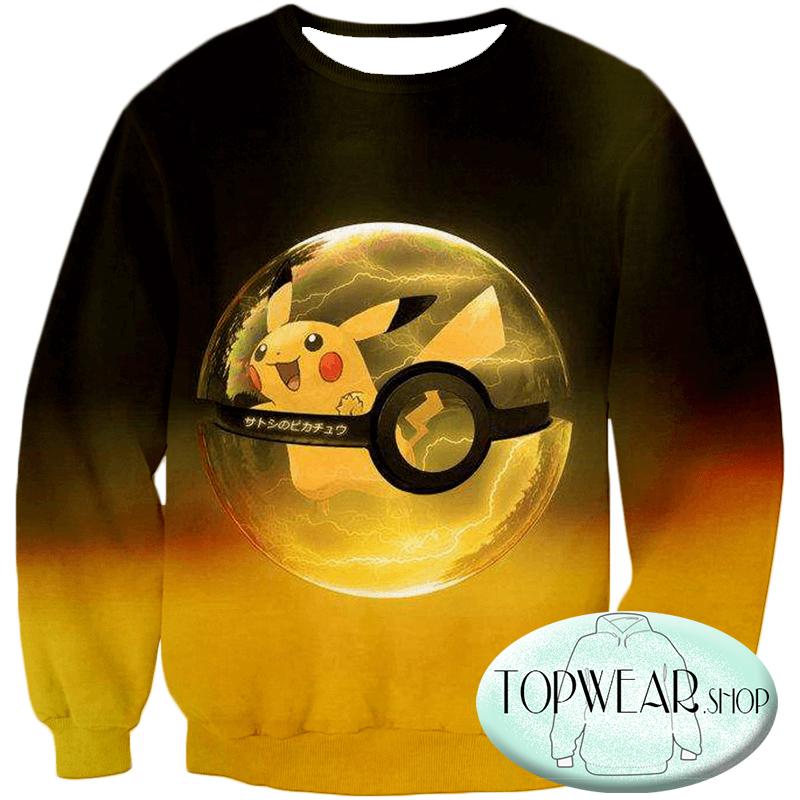 Pokemon Hoodies - Best Pokemon Pikachu Pokeball Hoodie