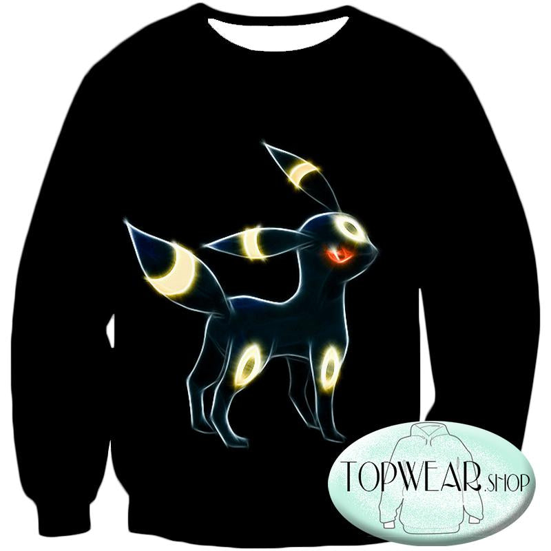 Pokemon Hoodies - Eevee Dark Pokemon Evolution 3D Hoodie