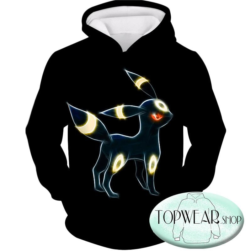 Pokemon Sweatshirts - Eevee Dark Pokemon Evolution 3D Sweatshirt