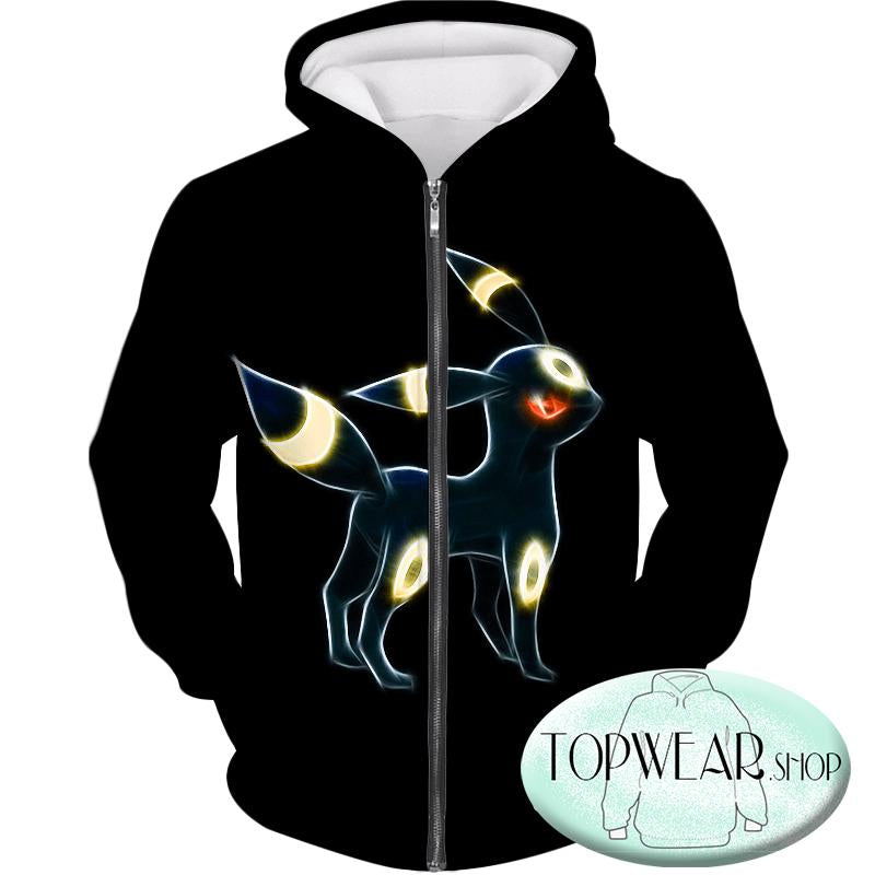Pokemon Hoodies - Eevee Dark Pokemon Evolution 3D Hoodie