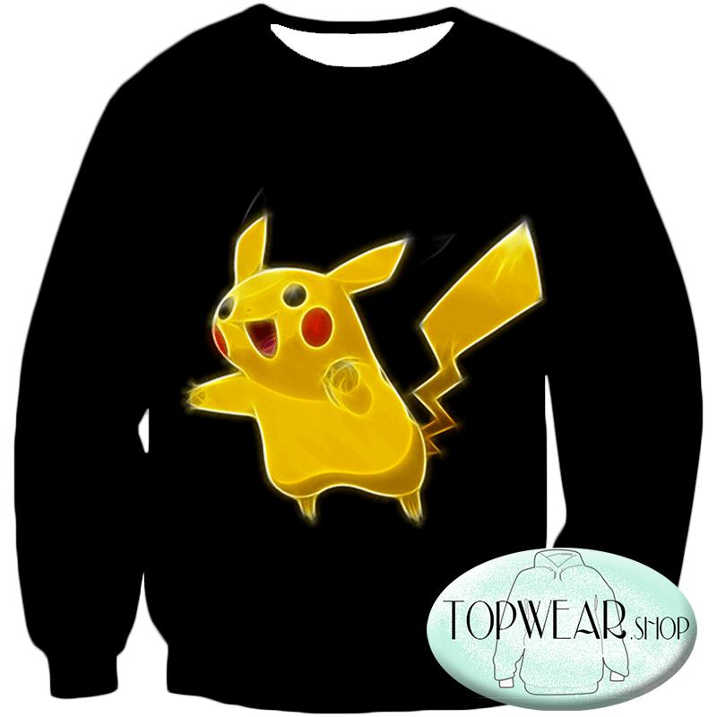 Pokemon Hoodies - Pokemon Pikachu Cool Black Hoodie