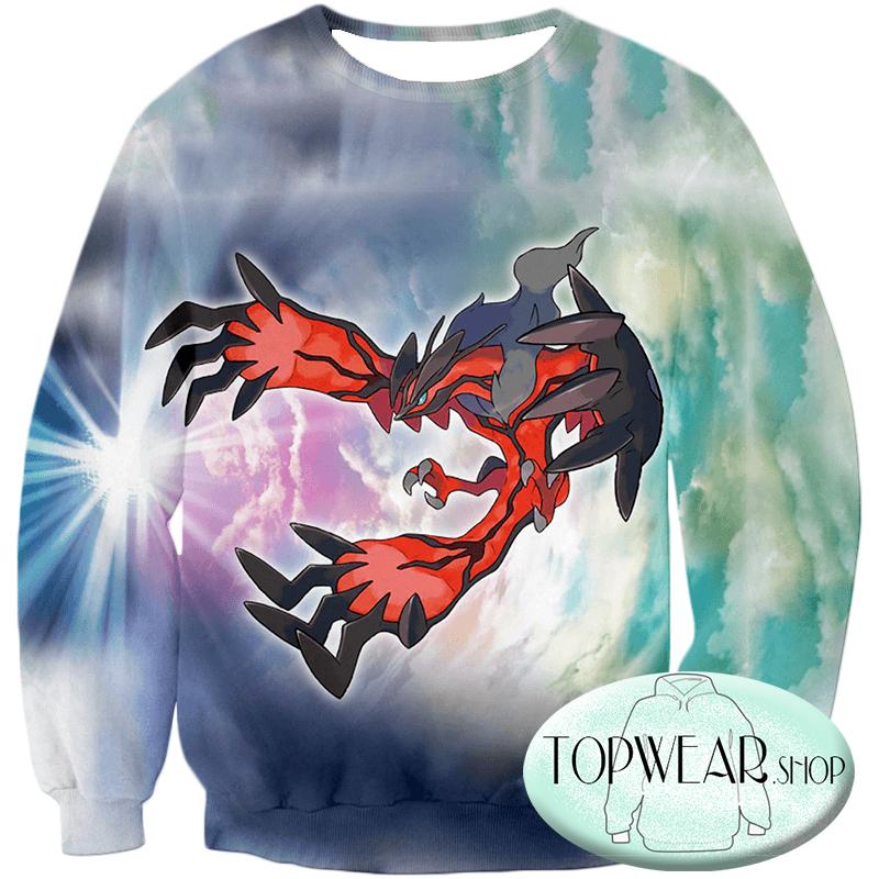 Pokemon Hoodies - Dark Flying Pokemon Yveltal Hoodie
