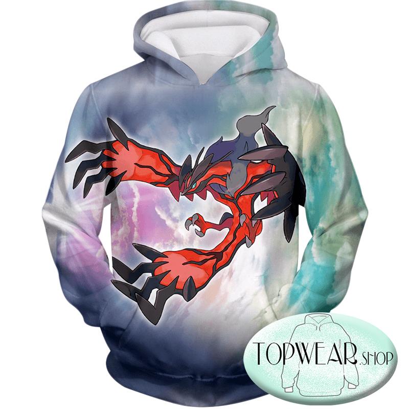 Pokemon Sweatshirts - Dark Flying Pokemon Yveltal Sweatshirt