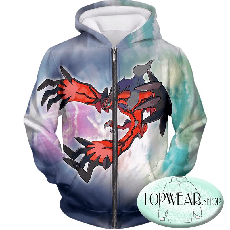 Pokemon Hoodies - Dark Flying Pokemon Yveltal Hoodie