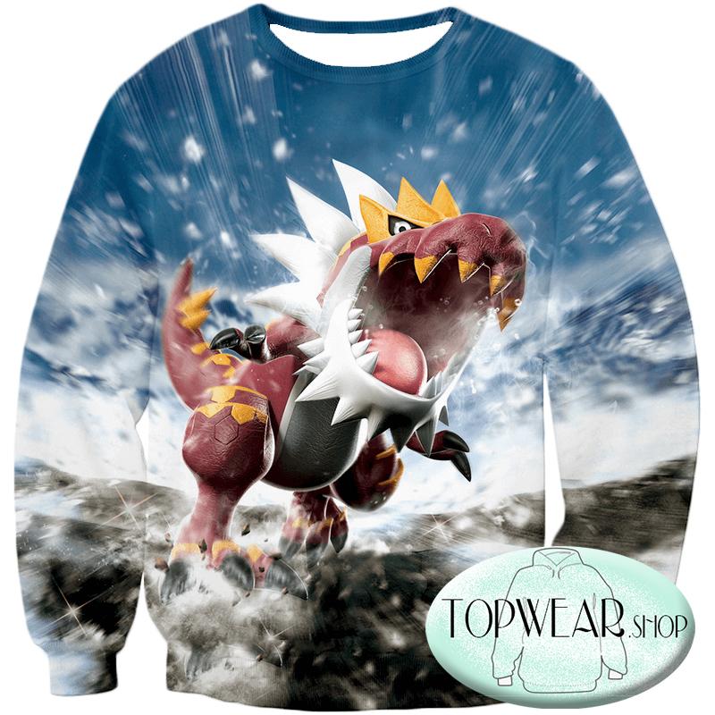 Pokemon Hoodies -  Dragon Fossil Pokemon Tyrantrum Hoodie