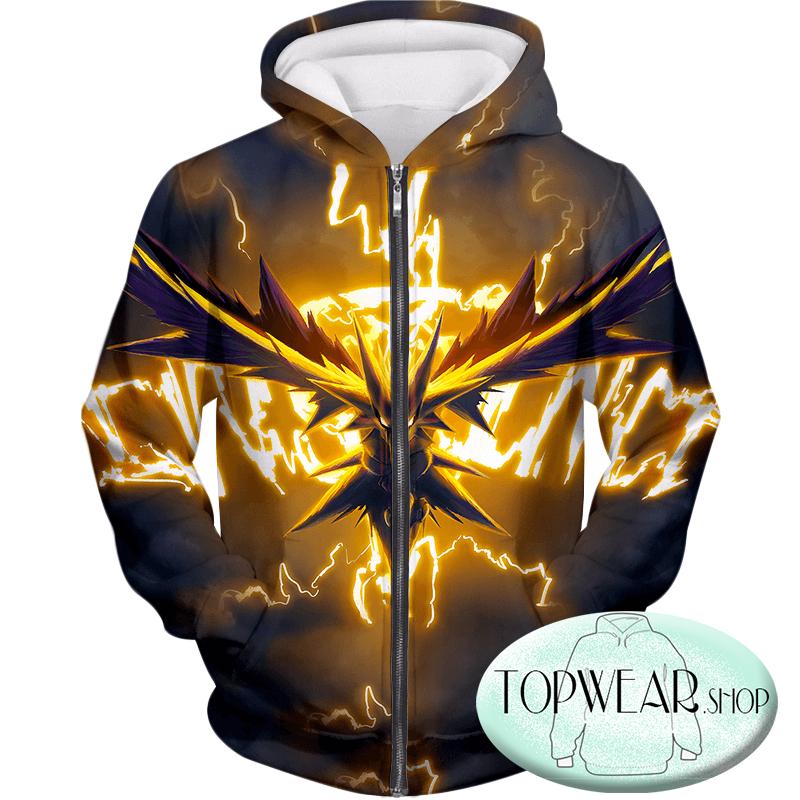 Pokemon Hoodies - Thunder Pokemon Zapdos 3D Hoodie