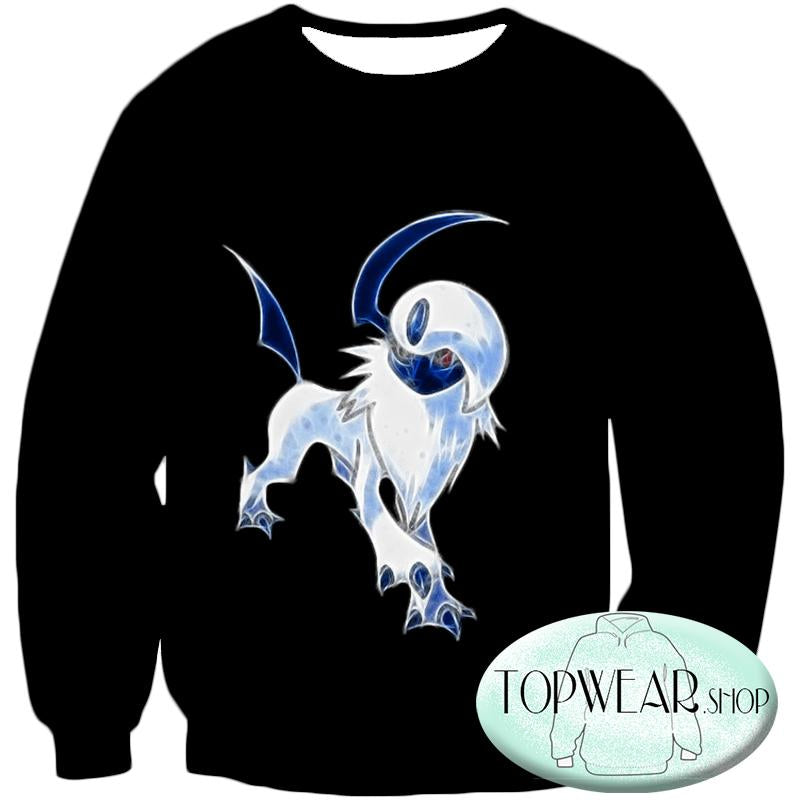 Pokemon Sweatshirts - Cool Disaster Pokemon Absol Sweatshirt