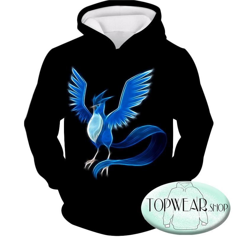 Pokemon Hoodies - Flying Mystic Ice Type Pokemon Articuno Hoodie