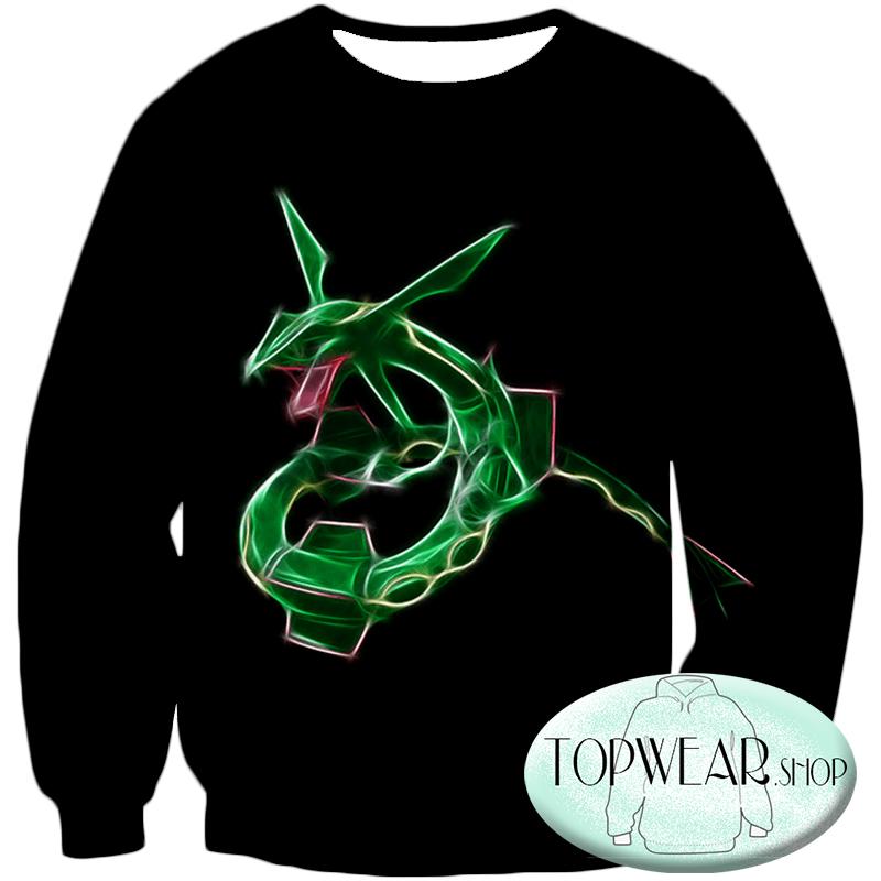 Pokemon Hoodies - Legendary Flying Dragon Rayquaza Hoodie
