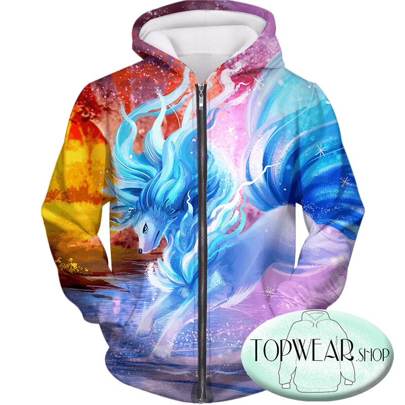 Pokemon Hoodies - Pokemon Alolan Ninetails 3D Hoodie