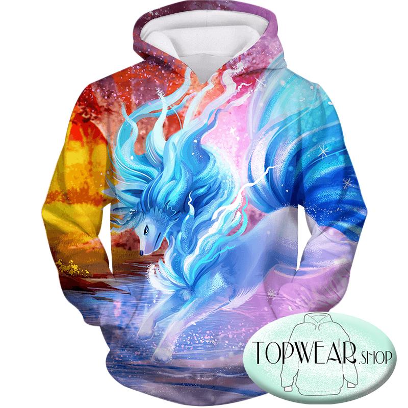 Pokemon Sweatshirts - Pokemon Alolan Ninetails 3D Sweatshirt