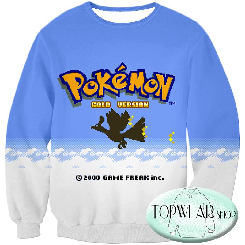 Pokemon Sweatshirts - Pokemon Gold Version Game Sweatshirt