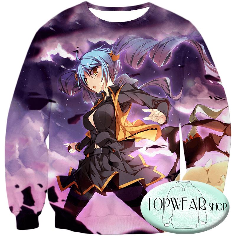 Pokemon Hoodies - Cute Blue Haired Pokemon Trainer Hoodie