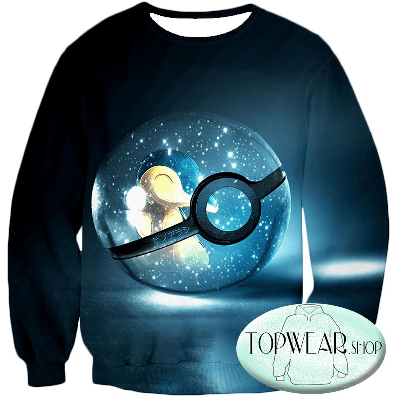 Pokemon Hoodies - Fire Pokemon Cyndaquil Pokeball 3D Hoodie