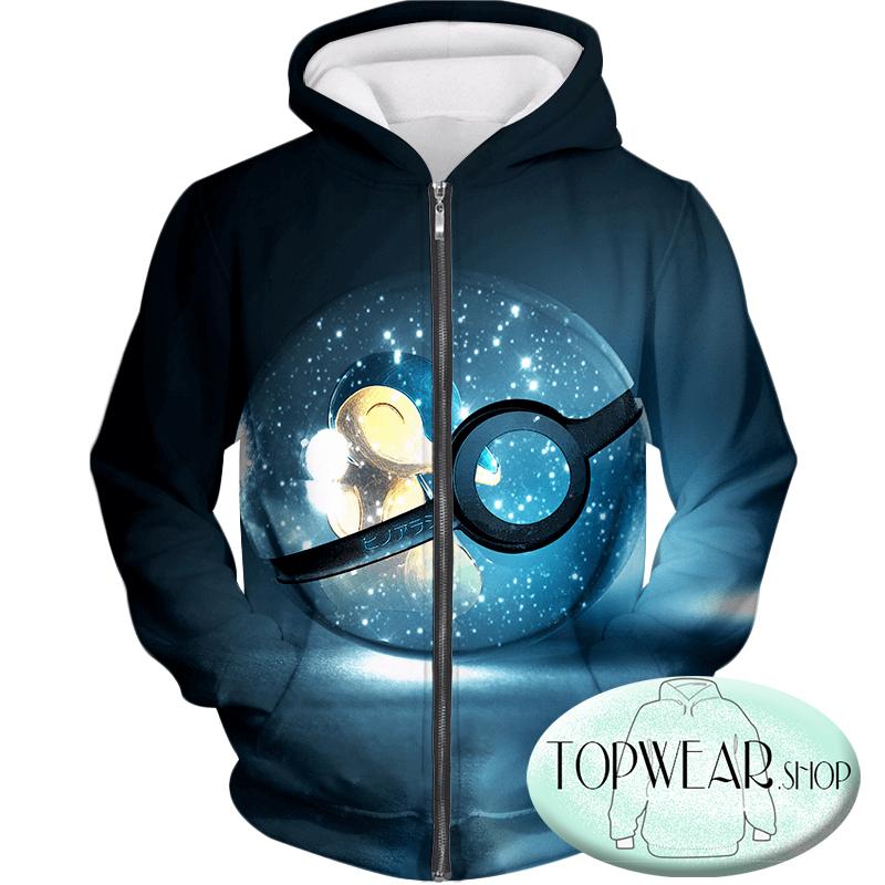 Pokemon Sweatshirts - Fire Pokemon Cyndaquil Pokeball 3D Sweatshirt