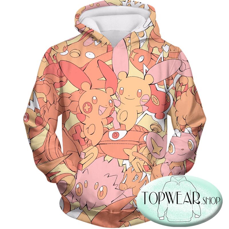 Pokemon Hoodies - Super Cute Thunder Type Pokemons Hoodie