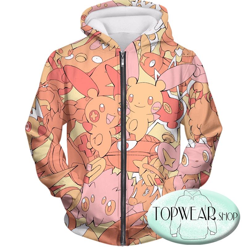 Pokemon Hoodies - Super Cute Thunder Type Pokemons Hoodie