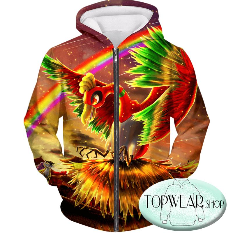 Pokemon Hoodies - Legendary Pokemon Oh Awesome 3D Zip Up Hoodie