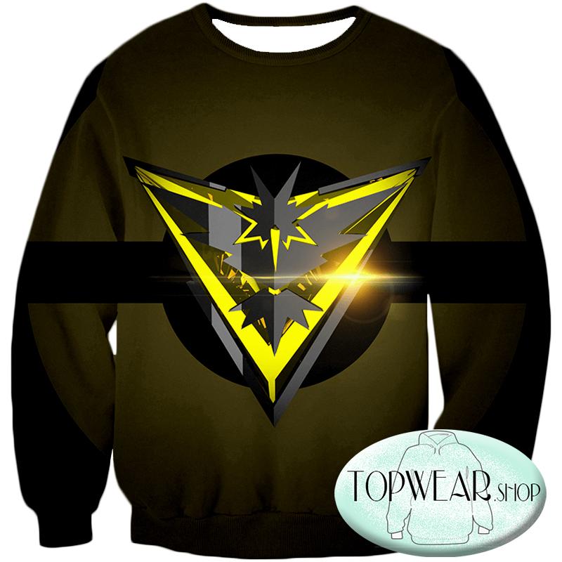 Pokemon Sweatshirts - Zapdos Pokemon Cool Logo Sweatshirt