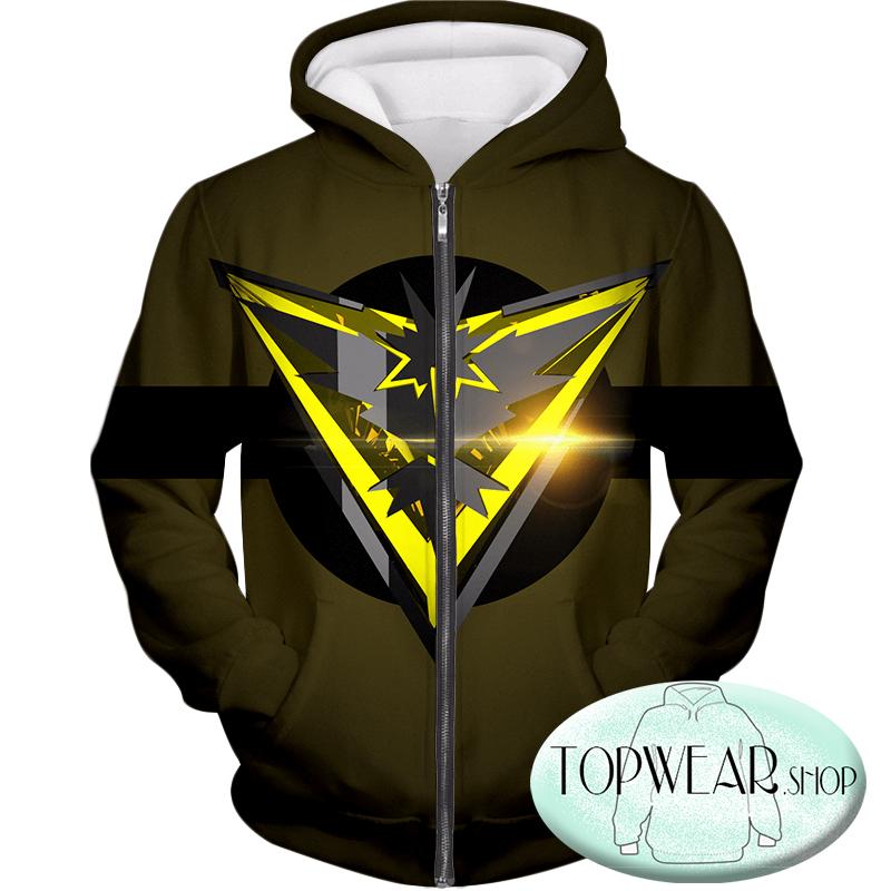 Pokemon Sweatshirts - Zapdos Pokemon Cool Logo Sweatshirt