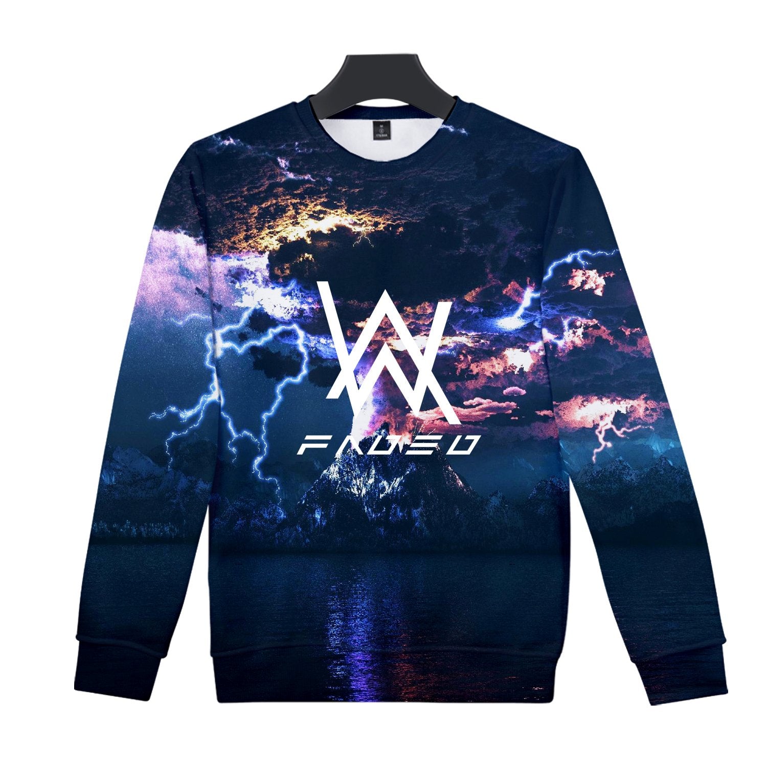 Alan Walker Sweatshirts - Pullover Lightning Sweatshirt