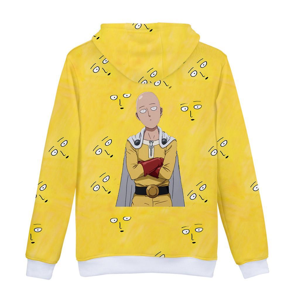 One Punch Man Hoodies - Saitama Pullover Hooded Sweatshirt