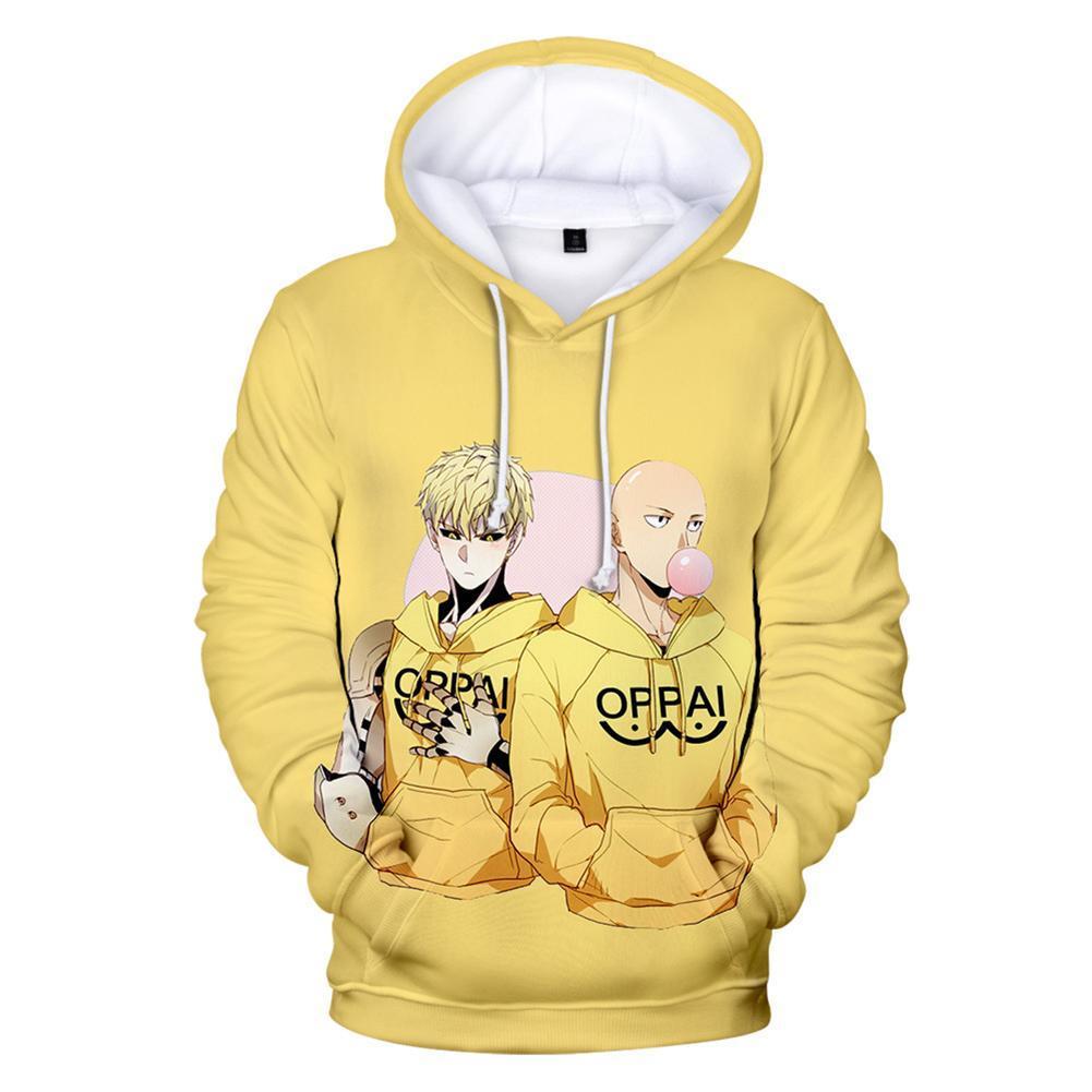 One Punch Man Hoodies - Saitama Genos Pullover Hoodie