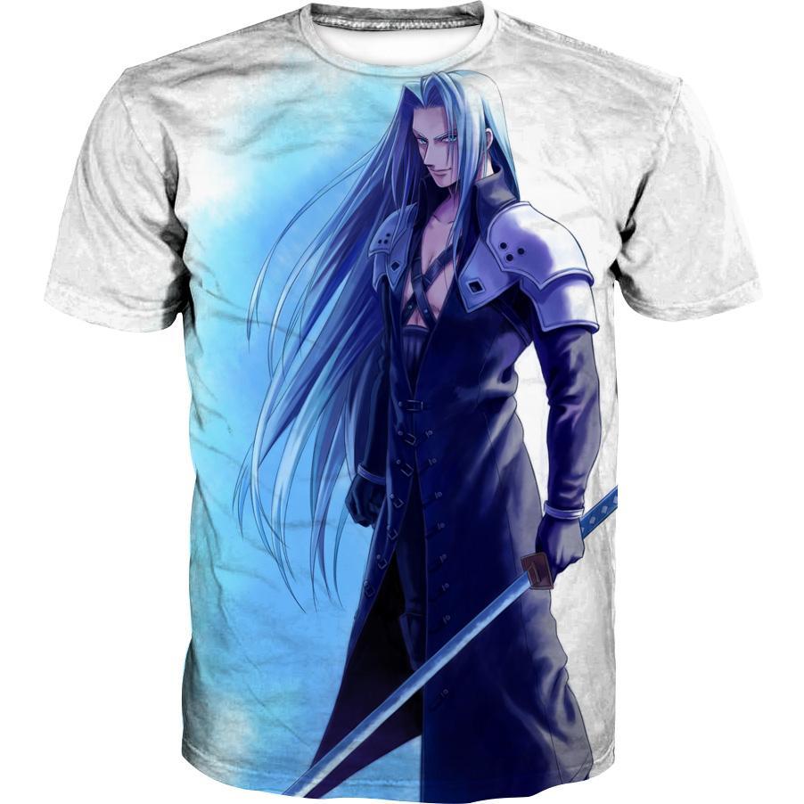 Final Fantasy Sephiroth Hoodies -  Pullover Blue Hoodie