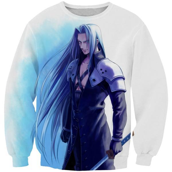 Final Fantasy Sephiroth Hoodies -  Pullover Blue Hoodie